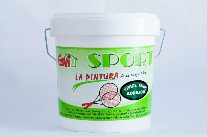 Pintura Deportiva  Sport Tenis Color Verde
