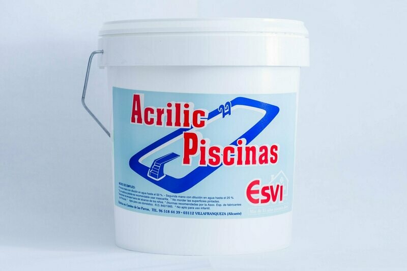 Pintura Acrílica Piscinas Azul