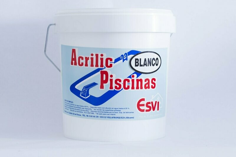 Pintura Acrílica Piscinas Blanco