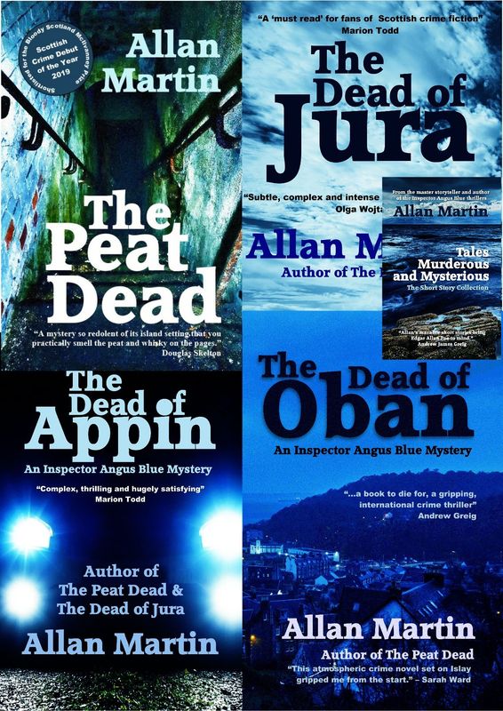 Allan Martin - Set of 4 Angus Blue novels (plus a free copy of his short story collection)