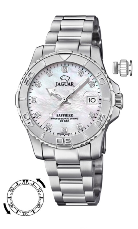 Reloj Jaguar Swiss acero
