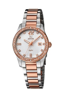 Reloj Jaguar Swiss acero bicolor IP rosa