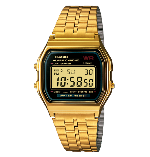 Casio Vintage Dorado Negro