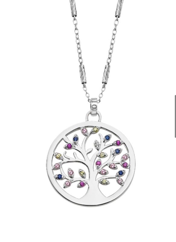 Colgante Lotus Silver Árbol Vida