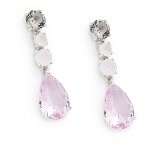 Pendiente Plata Cuarzos Pendiente Plata Cuarzos