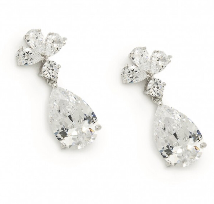 Pendiente Plata y Cuarzos Pendiente Plata y Cuarzos