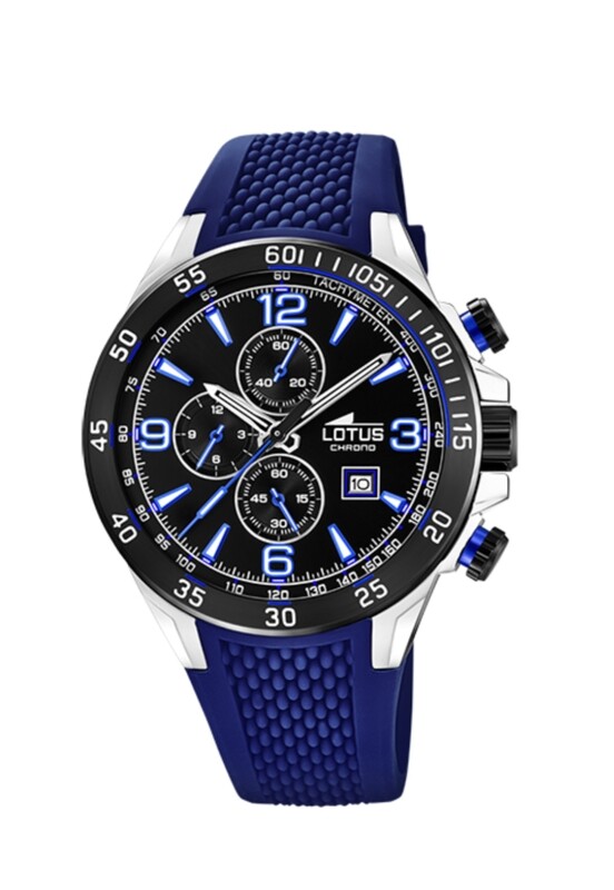 Reloj Lotus Caballero Correa Silicona Cronógrafo