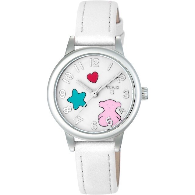 Reloj Tous Muffin Correa Piel Blanco Reloj Tous Muffin Correa Piel Blanco