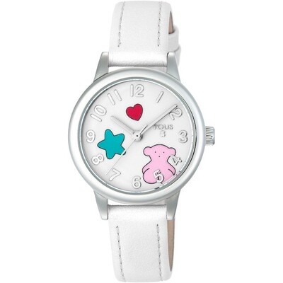 Reloj Tous Muffin Correa Piel Blanco