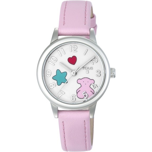 Reloj Tous Muffin Correa Piel Rosa Reloj Tous Muffin Correa Piel Rosa