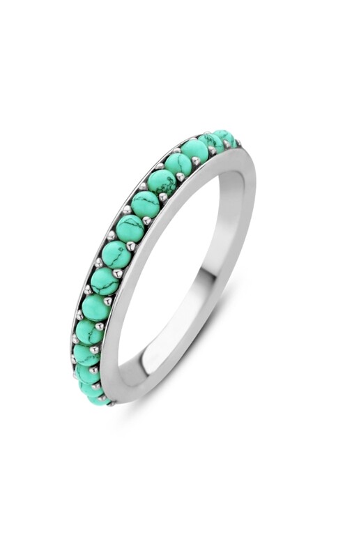 Anillo Ti Sento Plata y Turquesas