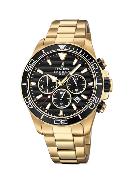 Reloj Festina Caballero Crono IP Dorado