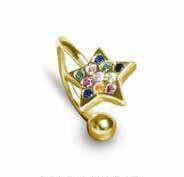 Earcuff Plata Bañado en Oro 18k
