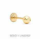 Piercing Plata Bañado en Oro 18k