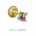 Piercing Plata Bañado Oro 18K