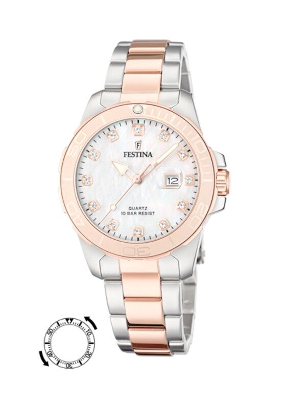 Reloj Festina Acero Bicolor IP Rosa