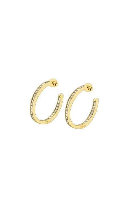 Pendientes Lotus Silver Aros Dorados