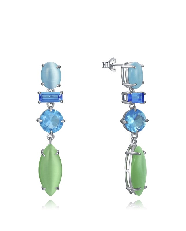 Pendientes Viceroy Plata Cristales