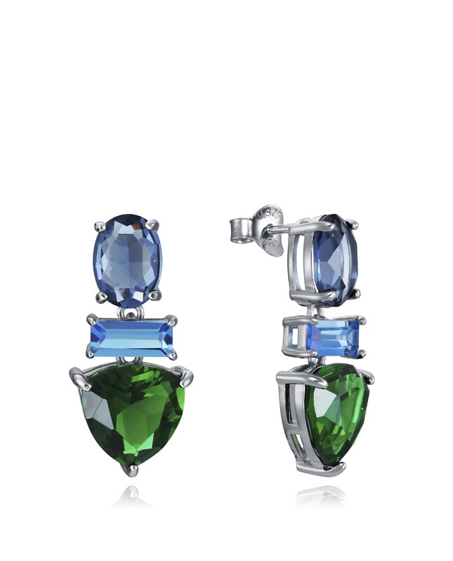 Pendientes Viceroy Plata Cristales