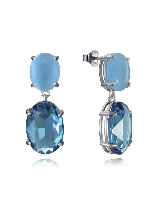 Pendientes Viceroy Plata Cristales