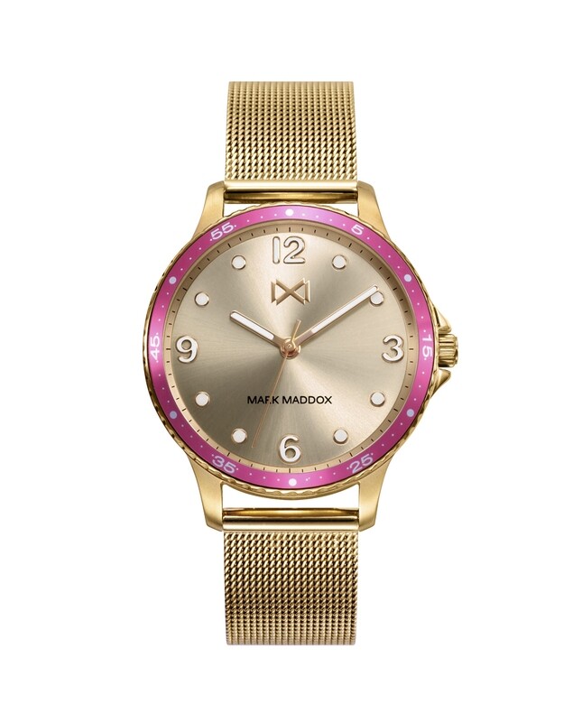 Reloj Mark Maddox Shibuya Malla IP Dorado