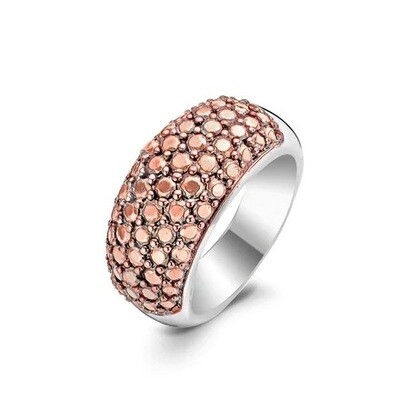 Sortija Ti Sento Silver Rose Gold