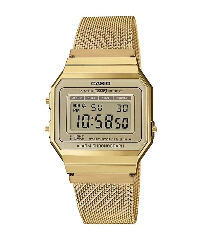 Casio Vintage Malla Milanesa Dorado