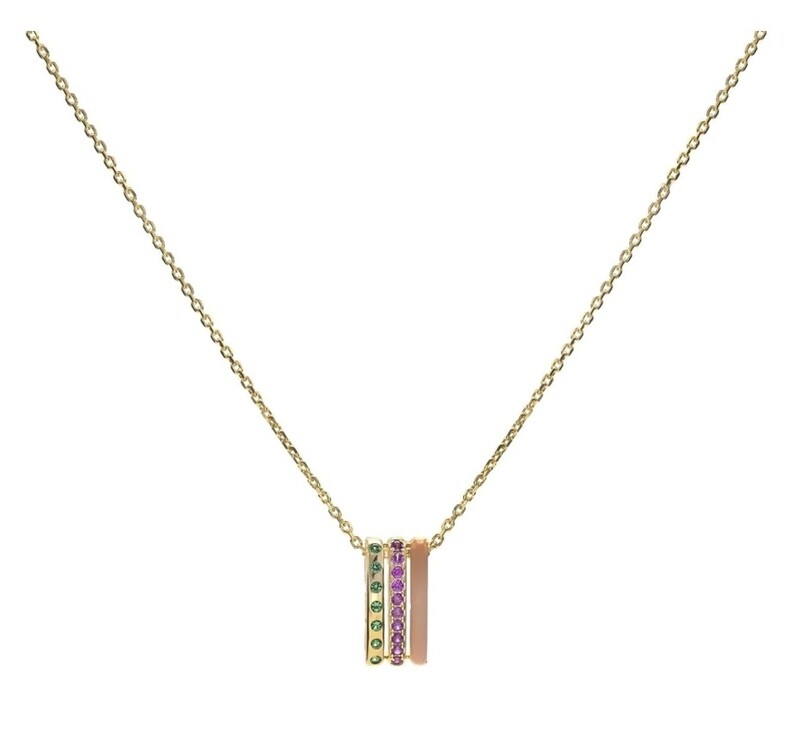 Conjunto Plata Diseño triple carril naranja