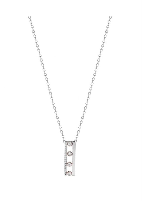 Conjunto Bicolor Circonitas Plata