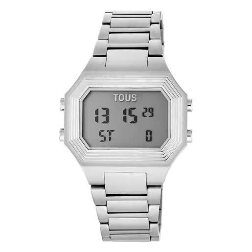 Reloj Digital con brazalete acero Emerald