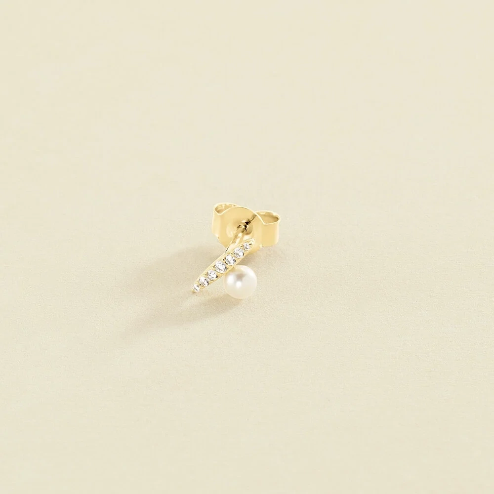 Piercing Agatha plata chapada