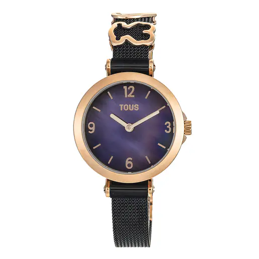 Reloj Analógico Acero Negro