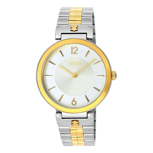 Reloj Analógico Acero Dorado