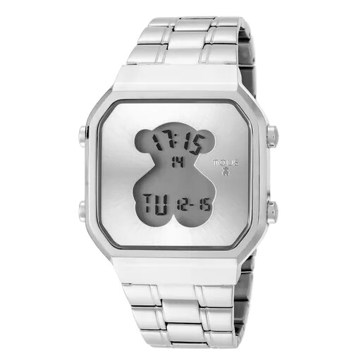 Reloj Digital D-Bear Acero