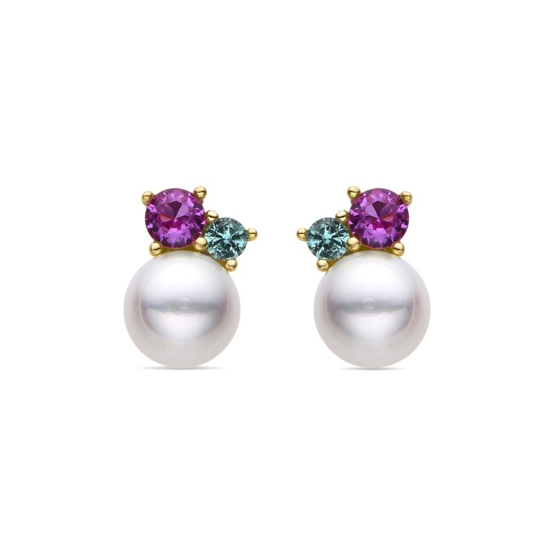 Pendientes Plata Chapada Perla/Piedras Pendientes Plata Chapada Perla/Piedras