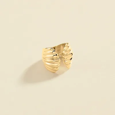Anillo Ancho Dorado Nº13