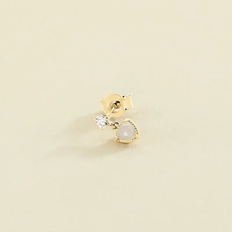 Piercing Agatha Plata chapada