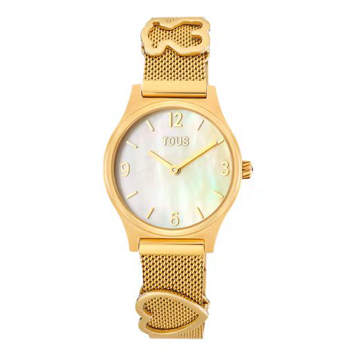 Reloj Acero Malla Milanesa Dorado