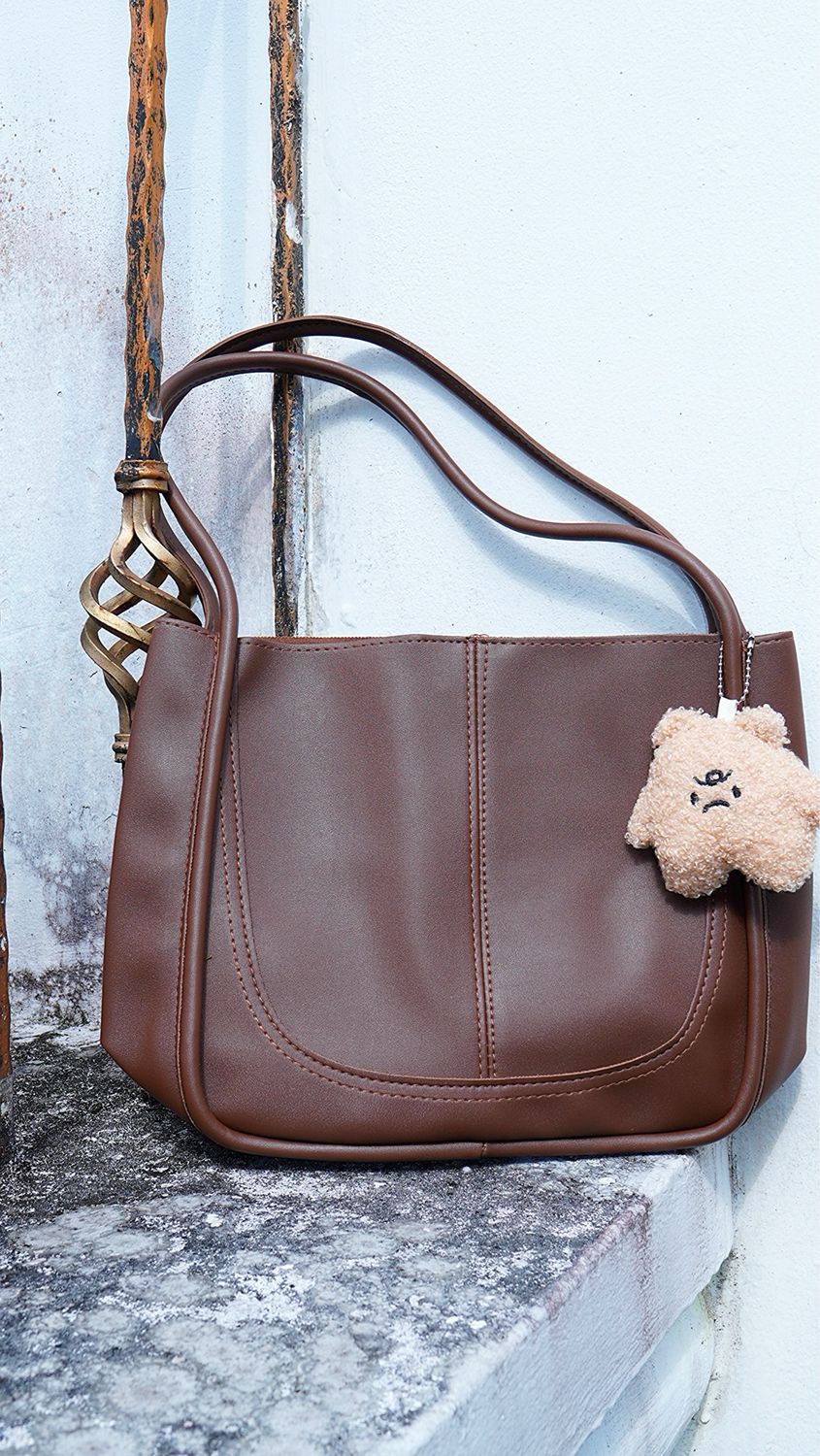 PORCELAIN TOTE BAG Brown