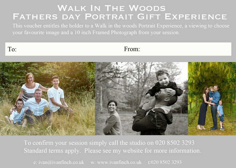 Fathers Day Portrait Gift Voucher
