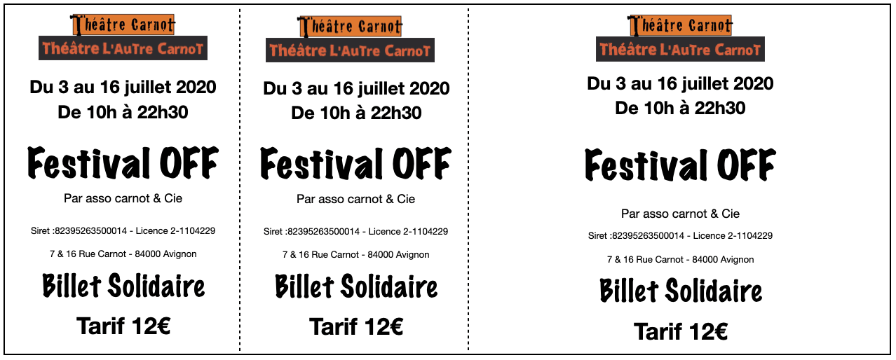 BILLET SOLIDAIRE