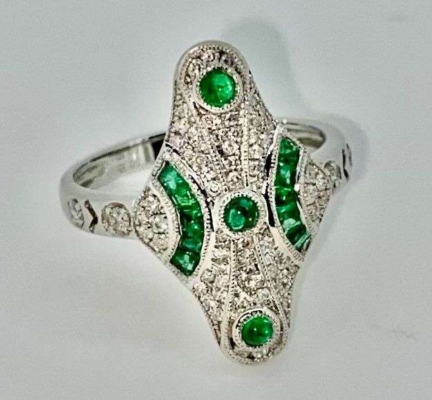 Emerald Diamond Ring