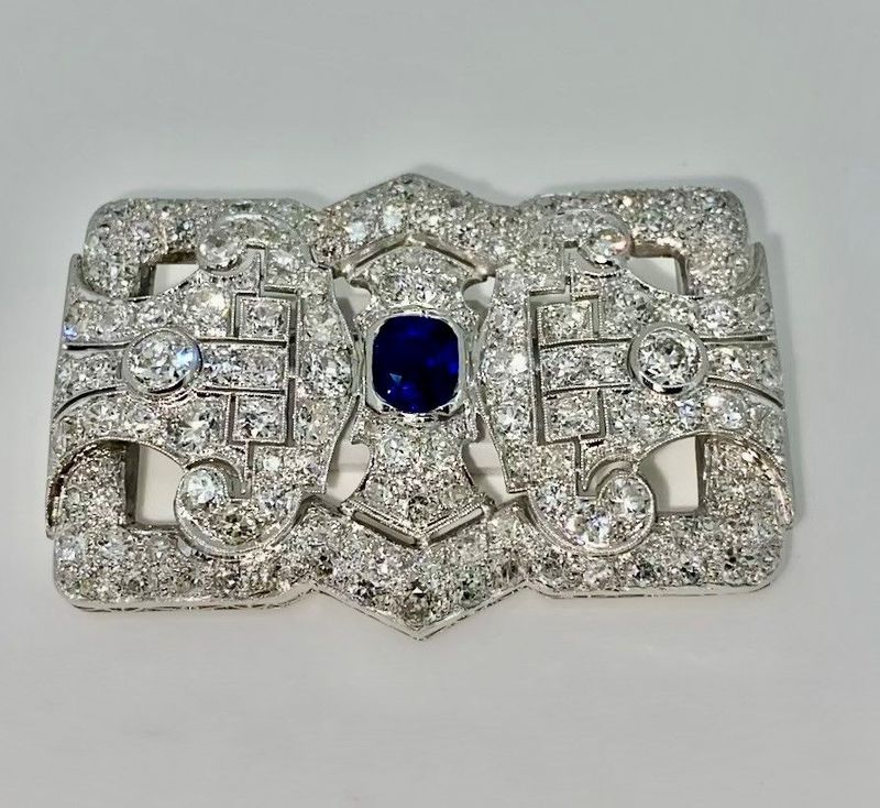 Platinum Art Deco Brooch