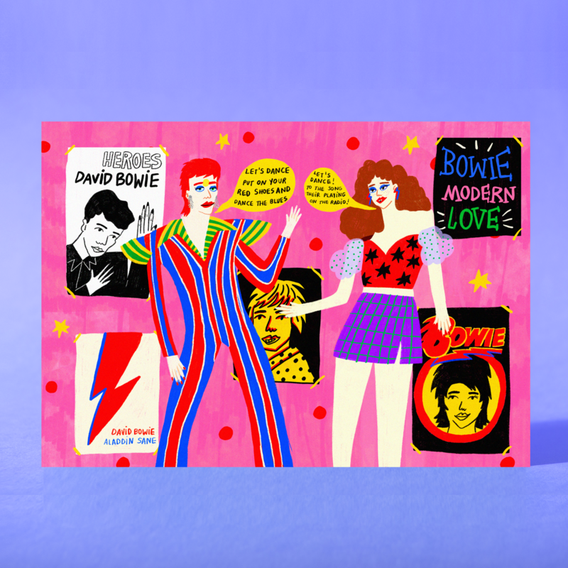 Art Print &quot;Bailando con Bowie&quot;