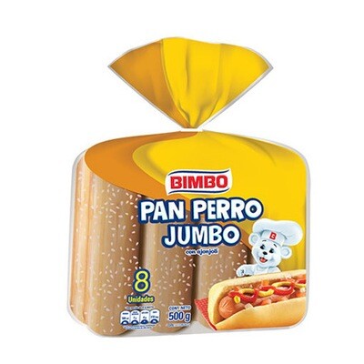 BIMBO PAN PERRO CALIENTE JUMBO 500GR
