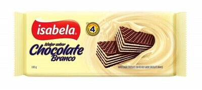 ISABELA WAFER CHOCOLATE BLANCO 100GR