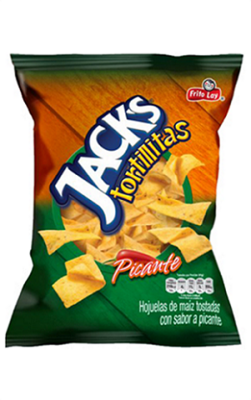 JACKS TORTILLITAS PICANTE 190GR *Producto disponible en pocas horas!!