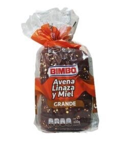 BIMBO PAN SANWICH AVENA-LINAZA-MIEL 600GR*Producto disponible en pocas horas!!
