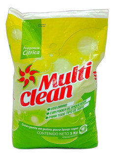 MULTI CLEAN DETERGENTE EN POLVO 5KG *Producto disponible en pocas horas!!