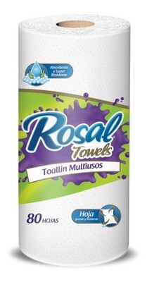 ROSAL TOWELS TOALLIN MULTIUSO 80HOJAS